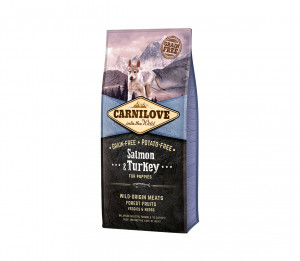 Carnilove Salmon&Turkey Puppy sausas pašaras šunims 1