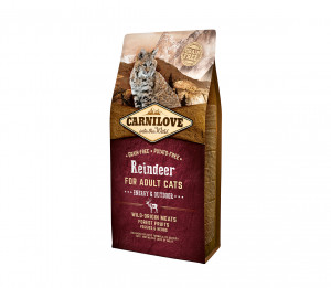 Carnilove Reindeer Adult Cat Energy&Outdoor sausas pašaras katėms 2 kg