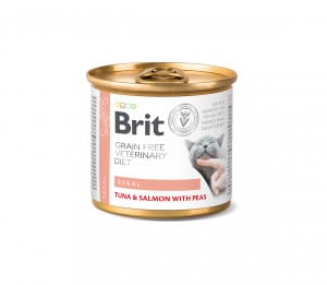 Brit GF Veterinary Diets konservuotas pašaras katėms Renal 200 g