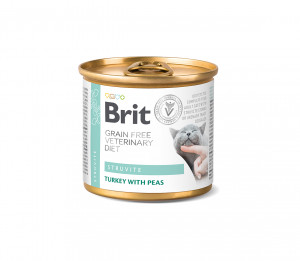 Brit GF Veterinary Diets konservuotas pašaras katėms Struvite 200 g