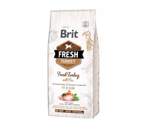 Brit Fresh Turkey with Pea Light Fit&Slim sausas pašaras šunims su kalakutiena ir žirniais 2