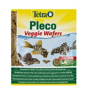 Tetra Pleco Veggie Wafers 15 g – pašaras žolėdėms dugninėms žuvims | Akvanamai